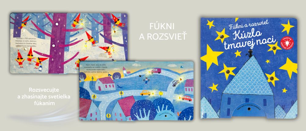 Kúzlo tmavej noci - kniha so svetielkami